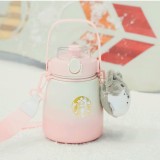 Starbucks 2023 China Christmas Cute Pet Pink Husky Big Size 35oz SS Tumbler