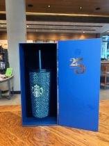 Starbucks 2023 Thailand 25th Anniversary Blue Rhinestone SS Tumbler ship in the earlier of Nov.
