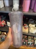 Starbucks 2023 Japan Christmas Star Silver Clear 24oz Venti Studded Tumbler