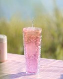 Preorder Starbucks 2023 China Chrismas Pink Purple Gradient Prism 24oz Diamond Tumbler ship in the earlier of Nov.