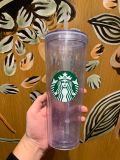 Minor Flaw No Tag Starbucks Glow in the Dark Clear Tumbler
