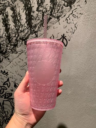Minor Flaw No Tag Starbucks Pink Chain Grande Tumbler