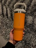 Minor Flaw No Tag Starbucks x Stanley Orange 30oz SS Straw Tumbler