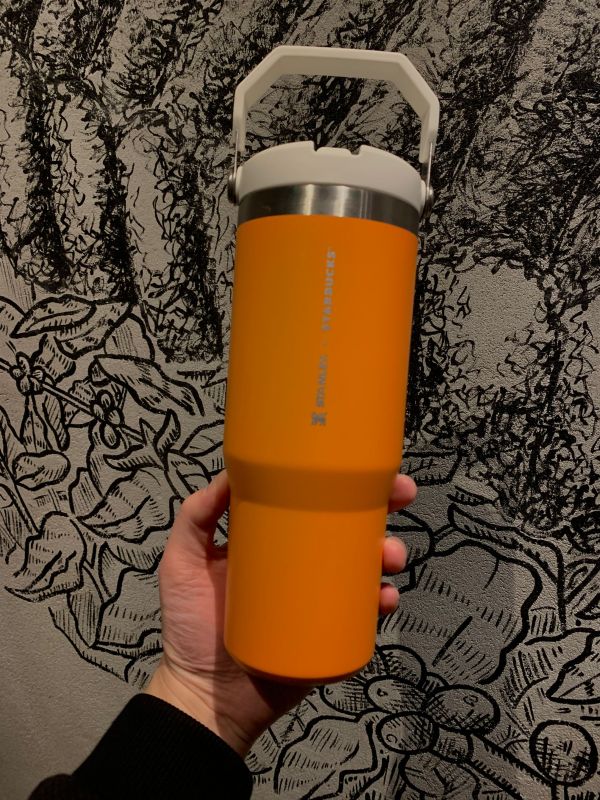 Minor Flaw No Tag Starbucks x Stanley Orange 30oz SS Straw Tumbler