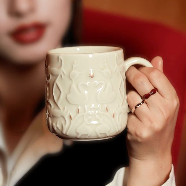 Starbucks 2023 China Swan and Ballerina 14oz Mug