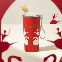 Starbucks 2023 China Paper Cut Swan and Ballerina 12oz SS Tumbler