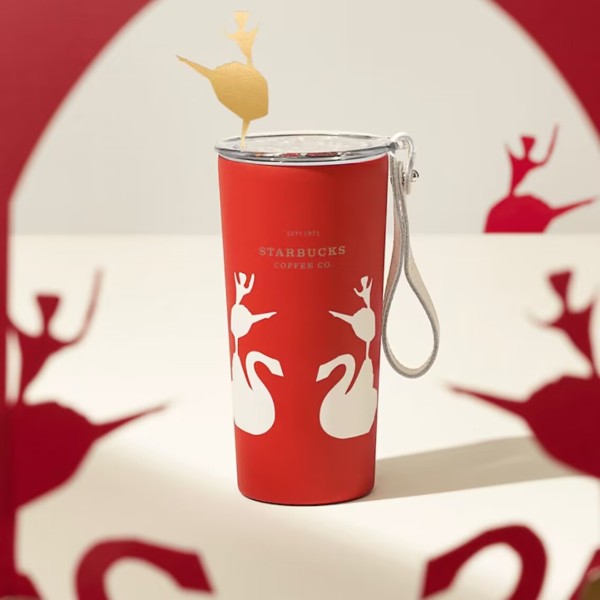 Starbucks 2023 China Paper Cut Swan and Ballerina 12oz SS Tumbler
