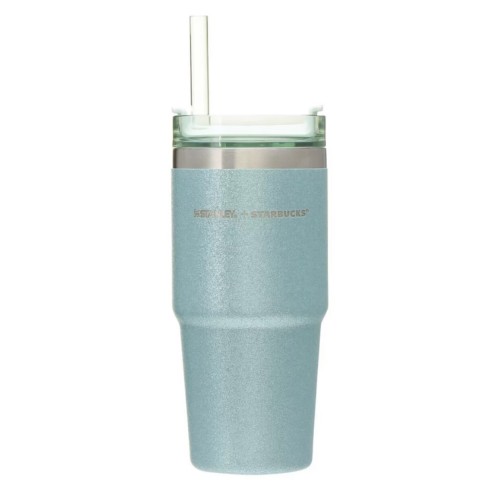 Starbucks x Stanley 2023 Japan Christmas Blue Glitter 16oz SS Tumbler