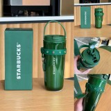 Starbucks 2023 China Christmas Green Double drinking mouth 22oz SS Tumbler with Sleeve
