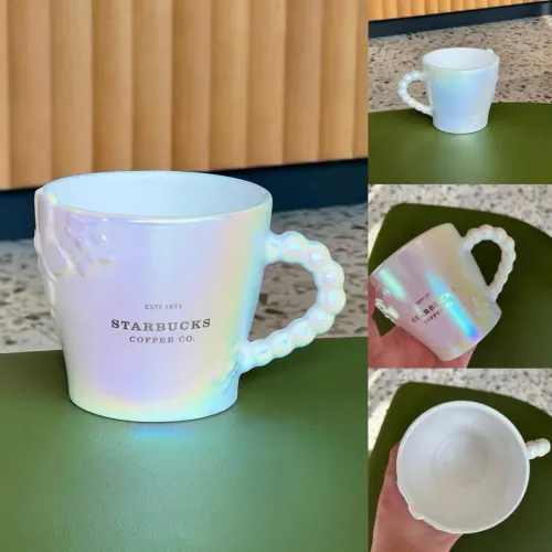 Starbucks 2023 China Christmas White Coffee Flower 12oz Mug
