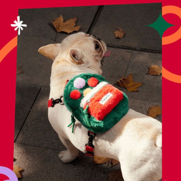 Starbucks 2023 China Christmas Holiday Mini Back Pack (size:125*170*50mm)