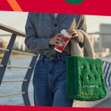 Starbucks 2023 China Christmas Winter Green Tote Bag (size: 30*26*10cm)