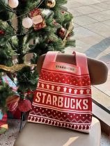 Starbucks 2023 China Christmas Pink Tote Bag