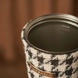 Starbucks 2023 China Black and White Houndstooth 12oz SS Tumbler with Sleeve
