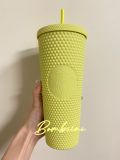 Preorder Starbucks 2024 Taiwan Lemon Yellow 24oz Venti Studded ship after 3rd Jan. 2024
