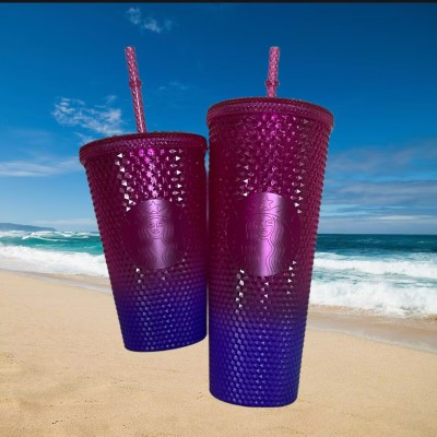 Starbucks Grande studded purple ombré summer cup, new