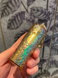 Starbucks 2024 China Clear Gold Scale 24oz Tumbler with Clear Gold Prism Keychain