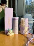 Starbucks 2024 China Year of Dragon Thermos Purple Cute 12oz SS Tumbler with Sleeve
