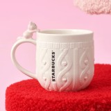 Starbucks 2024 China Valentine's Day Cute Cat Bow Wool 12oz Mug