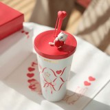 Starbucks 2024 China Valentine's Day Cat Hug Heart 19oz SS Tumbler