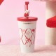 Starbucks 2024 China Valentine's Day Cat Hug Heart 19oz SS Tumbler