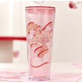 Starbucks 2024 China Valentine's Day Pink Heart Straw 24oz Tumbler