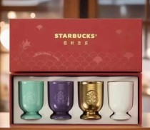 Starbucks 2024 China Year of Dragon Classical 3oz Mug Set with Gift Box