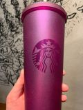Minor Flaw No Tag Starbucks Purple Glitter Tumbler