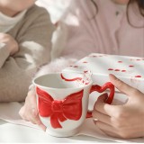 Starbucks 2024 China Valentine's Day Cat and Bow 13oz Mug