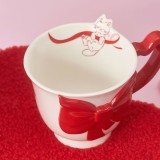Starbucks 2024 China Valentine's Day Cat and Bow 13oz Mug
