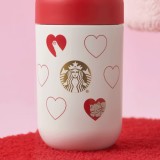 Starbucks 2024 China Valentine's Day Cat and Heart 12oz SS Tumbler with Bag