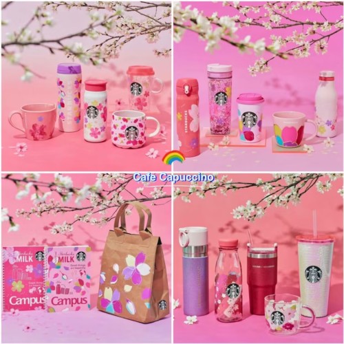 Starbucks 2024 Japan Spring Sakura Series Ship in the earlier of Mar.