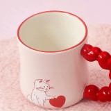 Starbucks 2024 China Valentine's Day Cute Cat Heart Handle 12oz Mug