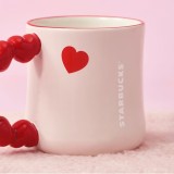Starbucks 2024 China Valentine's Day Cute Cat Heart Handle 12oz Mug