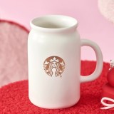 Starbucks 2024 China Valentine's Day Heart and Cute Cat 14oz Mug