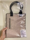 Starbucks 2024 Taiwan Sand Color Hand Bag(24.5*13.5*30cm)