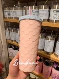 Miniso Pink Scale Princess 22oz Plastic Tumbler