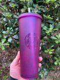 Crack Starbucks Purple Glitter Tumbler 