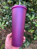 Crack Starbucks Purple Glitter Tumbler 