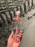 Starbucks 2023 China Pink Cat Paw 15oz Glass Cup with Topper