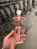 Starbucks 2023 China Pink Cat Paw 15oz Glass Cup with Topper