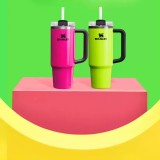 Stanley 2024 China neon pink or yellow 30oz SS Tumbler