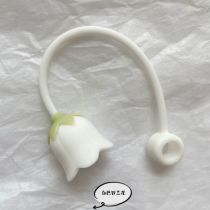 Topper of White lily of the valley(no straw just topper)