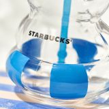 Starbucks 2024 China Summer Seaside Bear 28oz Glass Cup