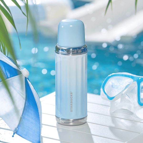 Starbucks 2024 China Summer Seaside Blue Gradient 16oz SS Tumbler