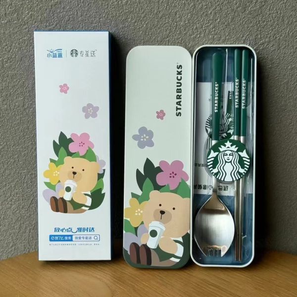 Starbucks 2024 China Sakura Bear Tableware