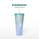 Starbucks 2024 Vietnam Blue and Green Gradient Scale 24oz Venti Tumbler ship in the end of May.