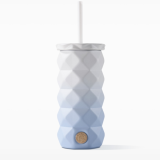 Starbucks 2024 China Summer Misty Field Blue Diamond 17oz SS Tumbler