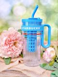 Starbucks 2024 China Summer Seaside Handle Plastic 35oz Tumbler