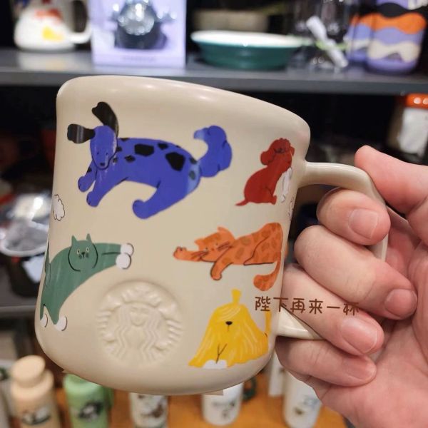 Starbucks 2024 Taiwan Yellow Dogs 14oz Mug